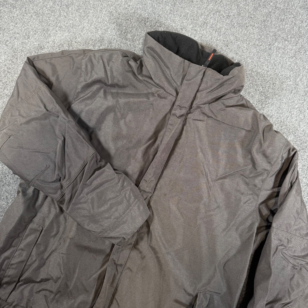 Vintage Banana‎ Republic Coat Jacket Mens L Black Fleeced Lined Rain Y2K Nylon